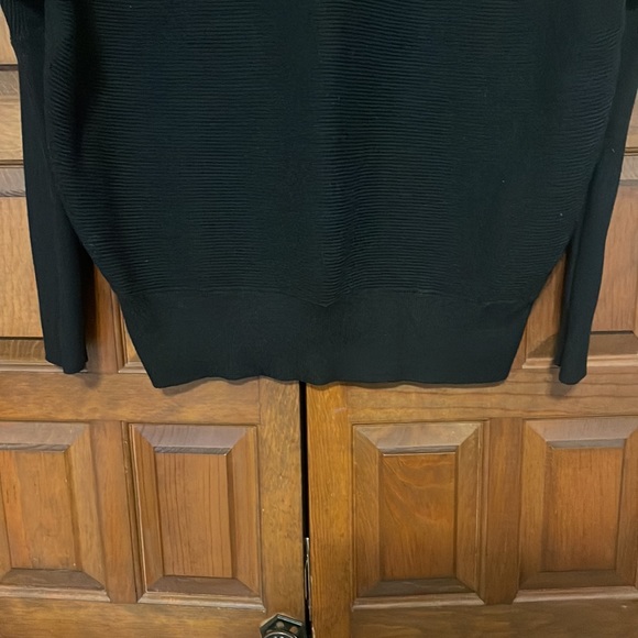 Pink Blush Funnel Neck Black Maternity sweater. S/m - Picture 3 of 8